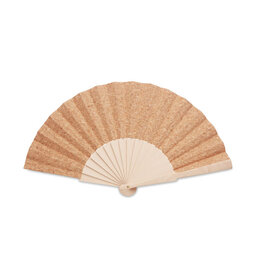 Handwaaier van hout en bamboe Fanny cork (MO6232)