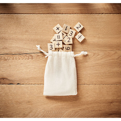 Educatief houten telspel Educount (MO6398) met logo