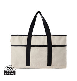 Volonne AWARE gerecyclede canvas strandtas met logo bedrukking DeBle duurzame tas relatiegeschenk NL BE