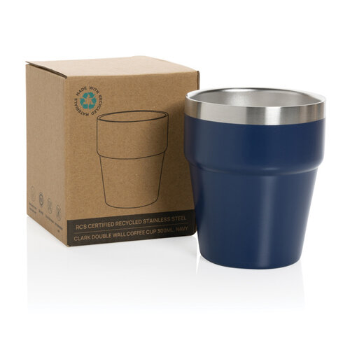 Clark dubbelwandige koffie beker 300ML P437.213 Clark dubbelwandige koffie beker 300ML P437.213
