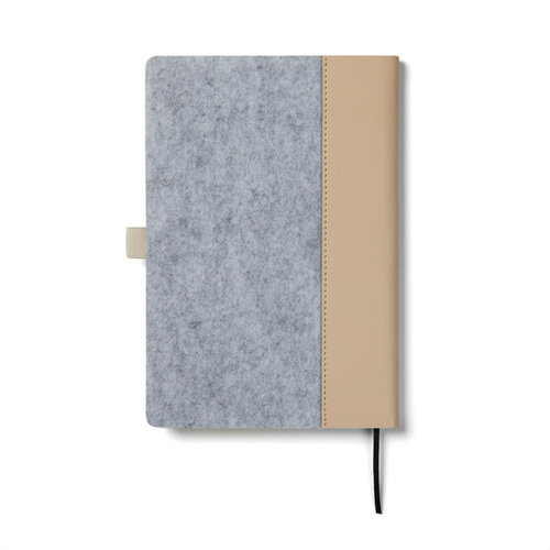 DeBle Albon GRS gerecycled vilt notitieboek bedrukken met logo