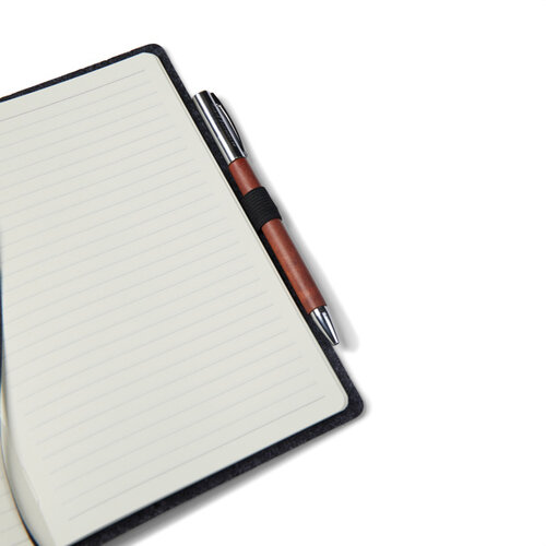 DeBle Albon GRS gerecycled vilt notitieboek bedrukken met logo