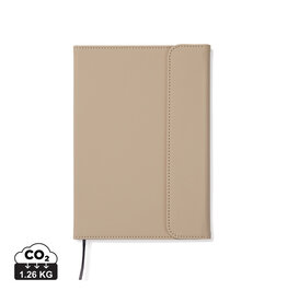 Baltimore GRS papier & PU notitieboek V77310 met magnetische sluiting, vervangbaar binnenwerk en 160 gelinieerde pagina's