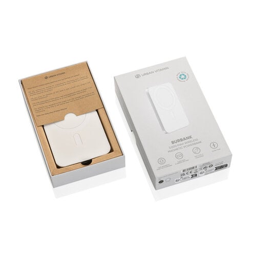 DeBle Urban Vitamin Burbank magnetische 3.000 mAh powerbank bedrukken met logo