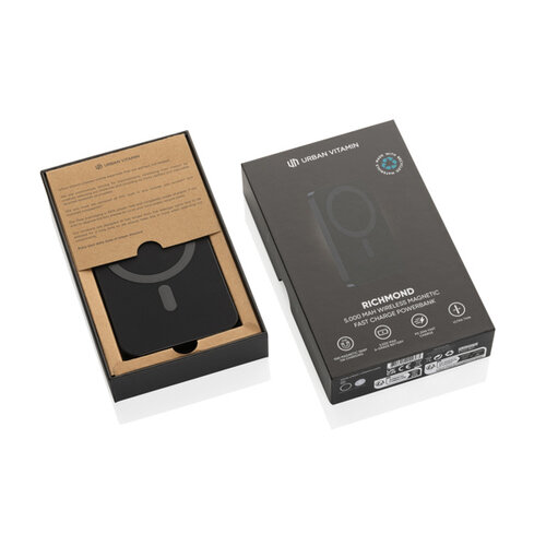 DeBle Urban Vitamin Richmond Magnetische Powerbank 5.000 mAh P322.82 bedrukken met logo