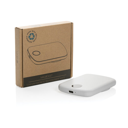 MagBoost gerecycled 5000 mah magnetische powerbank P322.413 MagBoost gerecycled 5000 mah magnetische powerbank P322.413