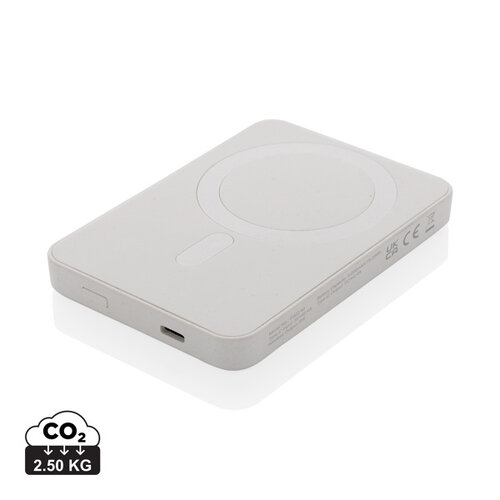 DeBle Magnetix 5.000 mAh magnetische powerbank van RCS-gerecycled ABS bedrukken