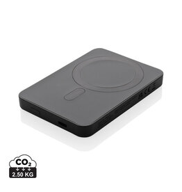 DeBle Magnetix 5.000 mAh magnetische powerbank van RCS-gerecycled ABS bedrukken