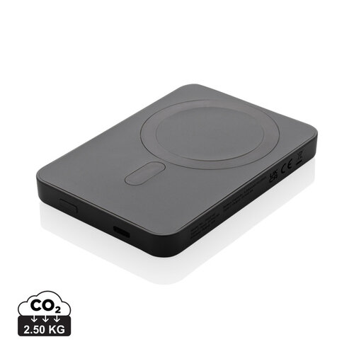 DeBle Magnetix 5.000 mAh magnetische powerbank van RCS-gerecycled ABS bedrukken