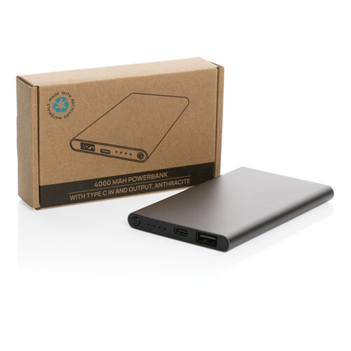 DeBle 4.000 mAh Powerbank met Type-C P322.42 bedrukken met logo
