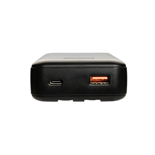 DeBle Gridley 20.000 mAh 65W laptop powerbank van RCS-gerecycled ABS bedrukken