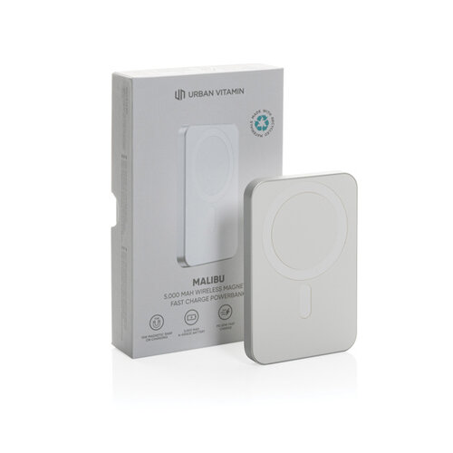 DeBle Urban Vitamin Malibu 5.000 mAh magnetische powerbank met Apple Watch-oplader bedrukken