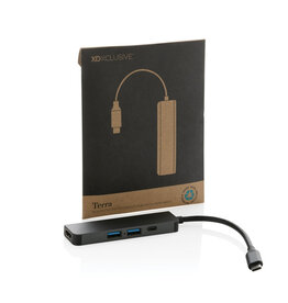 Terra RCS gerecycled aluminium hub met HDMI input P308.652