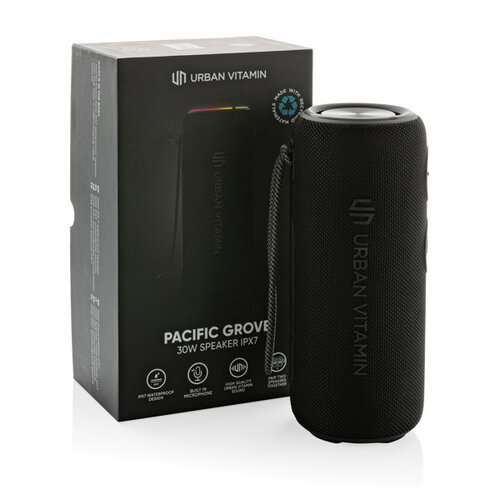 Urban Vitamin Pacific Grove 30W speaker IPX7 P331511 met logo bedrukken DeBle