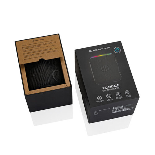 Urban Vitamin Palmdale 16W speaker IPX7 P331521 met logo bedrukken DeBle