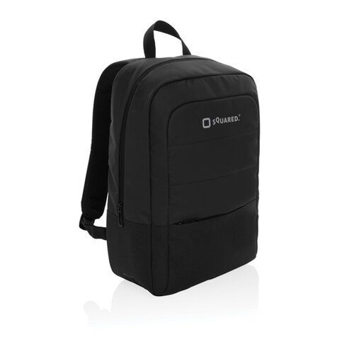 <p>Wil je een <strong>Armond AWARE™ laptoprugzak bedrukken met logo</strong>? De P763.30 is een moderne rugzak van gerecycled rPET met een gevoerd vak voor laptops tot 15,6 inch. Het ruime hoofdvak en het voorvak met rits houden de indeling eenvoudig en praktisch voor dagelijks woon-werkverkeer.</p> <p> </p> <h2>15,6 inch laptopvak voor dagelijks werk</h2> <p>Het gevoerde laptopvak geeft een laptop tot 15,6 inch een eigen plaats in de rugzak. In het hoofdvak blijft daarnaast ruimte voor documenten, een oplader, notitieboek en andere spullen die je gedurende een werkdag nodig hebt.</p> <p>Bestel je de Armond voor meerdere medewerkers? Controleer dan naast de schermdiagonaal ook de werkelijke afmetingen van de laptops en eventuele beschermhoezen. Zo weet je vooraf of hetzelfde model voor iedereen geschikt is.</p> <p> </p> <h2>Eenvoudige indeling zonder onnodig veel vakken</h2> <p>De Armond houdt de indeling bewust overzichtelijk. Het hoofdvak biedt de belangrijkste opbergruimte en aan