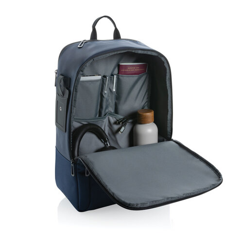 DeBle Armond AWARE RPET 15.6 inch laptoprugzak met logo P763.28