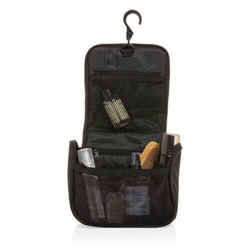 Swiss Peak Lohan AWARE toilettas P820.851 met logo bedrukken DeBle