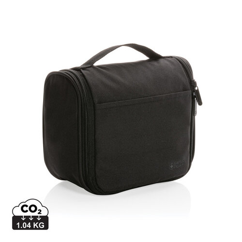 Swiss Peak Lohan AWARE toilettas P820.851 met logo bedrukken DeBle