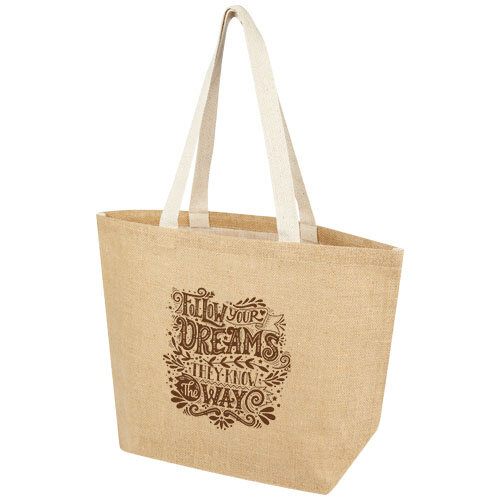 Juta jute draagtas 12 l 120674 bedrukken met logo