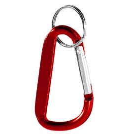 Timor RCS-sleutelhanger van gerecycled aluminium met karabijnhaak