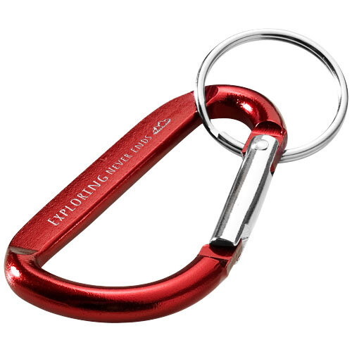 Timor RCS karabijnhaak sleutelhanger 104572 gegraveerd met logo