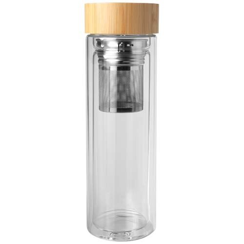 Bailey 400 ml infuusfles van borsilicaatglas met bamboe deksel