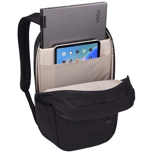 Case Logic Invigo 15,6 inch laptoprugzak van gerecycled polyester bedrukt met bedrijfslogo