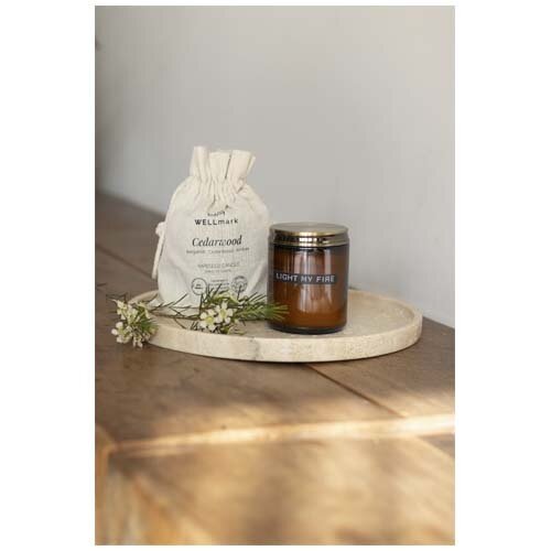 Wellmark cederhout geurkaars medium