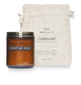 Wellmark cederhout geurkaars medium
