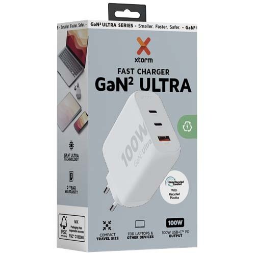 Xtorm XEC100 GaN² Ultra wandoplader 100 W Xtorm XEC100 GaN² Ultra wandoplader 100 W