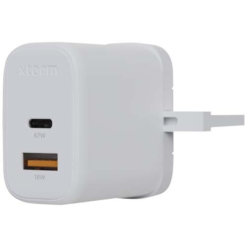 Xtorm XEC067G GaN² Ultra wandoplader 67 W met UK stekker
