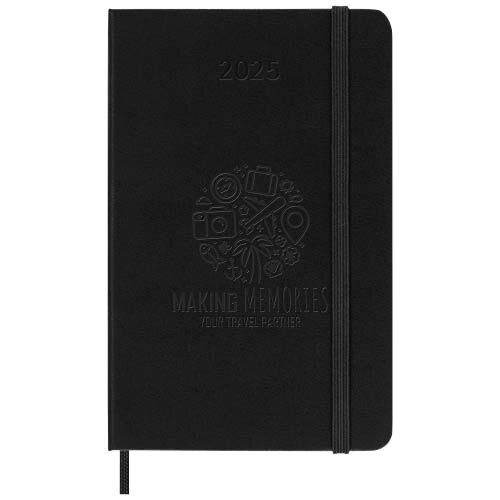 Moleskine horizontale week-agenda voor 12 maanden met harde kaft - pocket Moleskine horizontale week-agenda voor 12 maanden met harde kaft - pocket