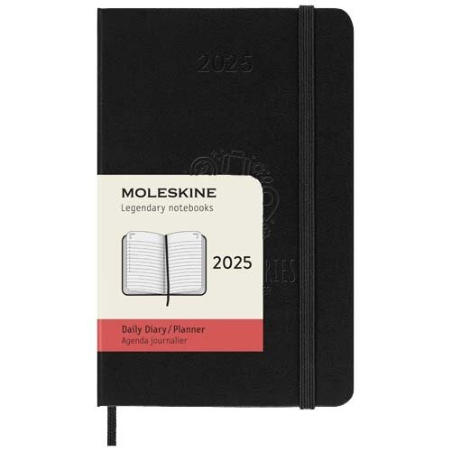 Moleskine hardback pocket dagagenda voor 12 maanden met harde kaft en FSC®-gecertificeerd papier