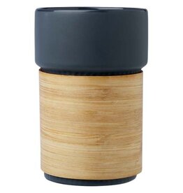 Fika 340 ml beker met bamboe hoes