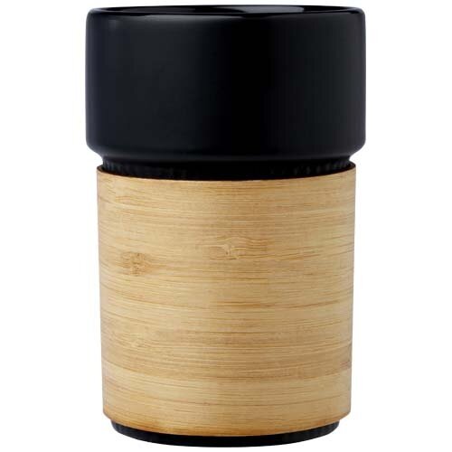 Fika 340 ml beker met bamboe hoes