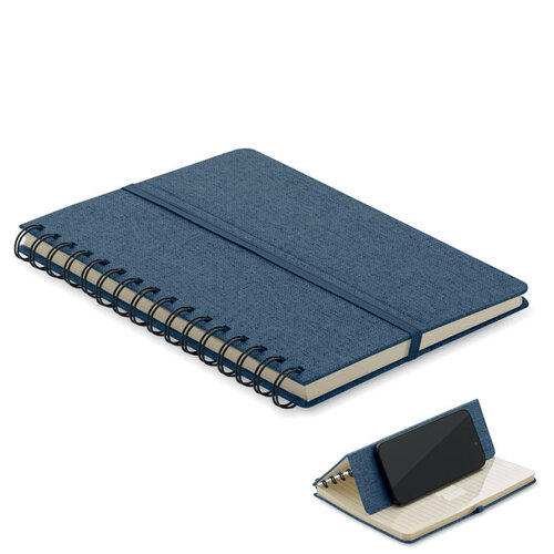 DeBle Strata A5 notitieboek MO2522 met telefoonhouder bedrukken met logo