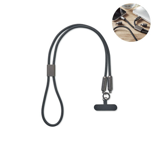 Telefoon Lanyard oplaadkabel (MO2585) met logo