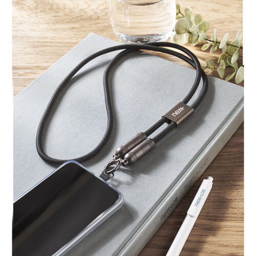 Telefoon Lanyard oplaadkabel (MO2585) met logo