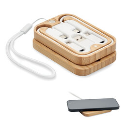 Chargoo draadloze oplader in bamboe MO2450