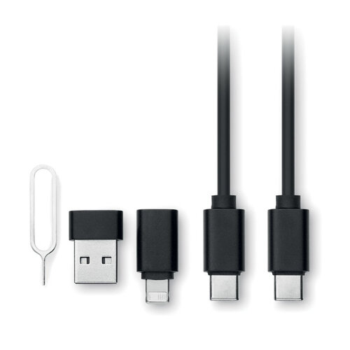 Cawatt 4-in-1 kabelconnectorset (MO2530) met logo