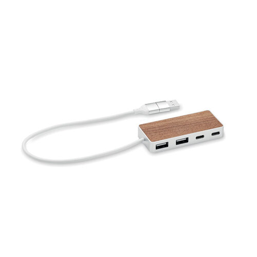 Ubah USB-hub 4 poorten 27,5 cm MO2387 Ubah USB-hub 4 poorten 27,5 cm MO2387