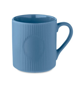 Geribbelde mok 340 ml Ribmug met logo bedrukken DeBle