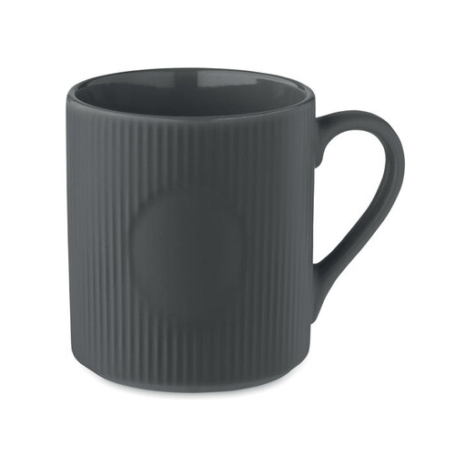 Geribbelde mok 340 ml Ribmug met logo bedrukken DeBle