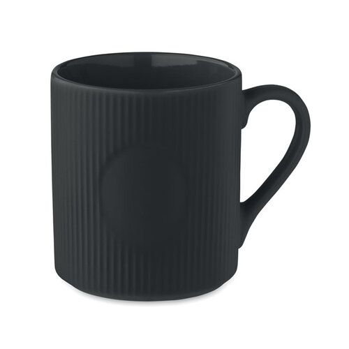 Geribbelde mok 340 ml Ribmug met logo bedrukken DeBle