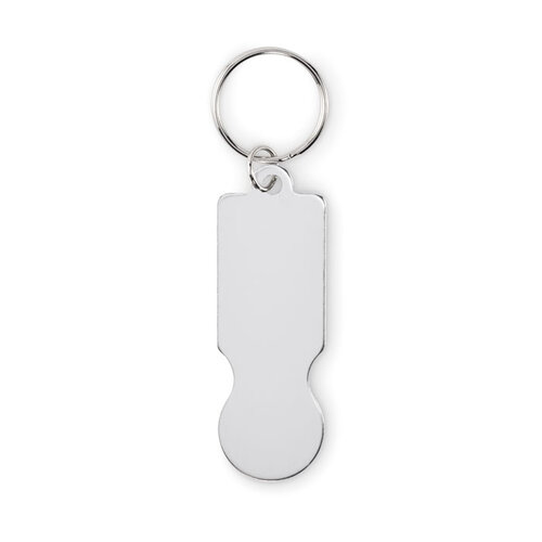 Sleutelhanger met winkelwagenmunt (MO2407) met logo