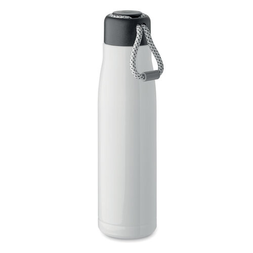 DeBle Cordle dubbelwandige thermosfles 500 ml MO2413 van gerecycled RVS bedrukt met logo