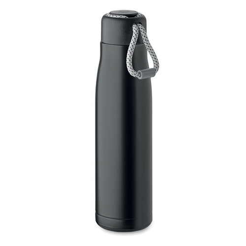 DeBle Cordle dubbelwandige thermosfles 500 ml MO2413 van gerecycled RVS bedrukt met logo