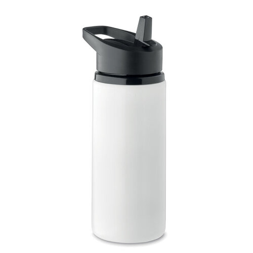 DeBle Spot drinkfles 500 ml MO2500 van gerecycled RVS met rietje en draaggreep bedrukt met logo