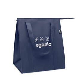 Wooler RPET koeltas MO2492 van RPET non-woven met 25 liter inhoud, aluminium isolatie, ritssluiting en bodemversteviging bedrukken met logo